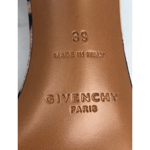 New Givenchy Retra Sandals Beige Jaguar Print 39 - Picture 8 of 8